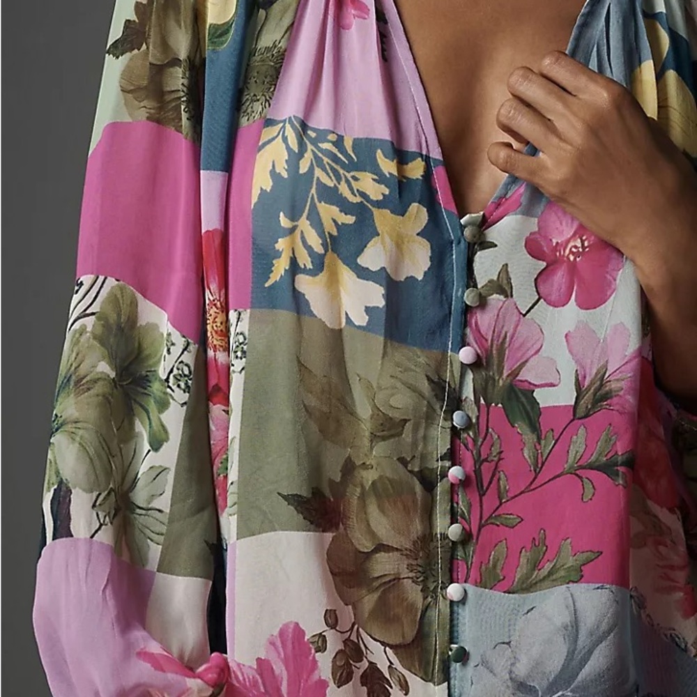 Anthropologie Estela Sheer Blouse size small - Picture 4 of 4